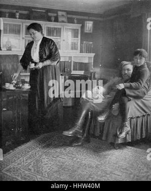 Joseph Conrad. Herr und Frau Joseph Conrad und ihr Sohn John. J.C: Englischer Schriftsteller, 3. Dezember 1857 – 3. August 1924. Stockfoto