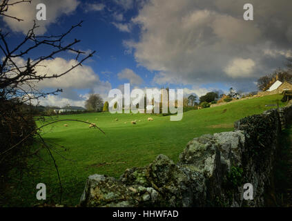 North Bovey Dorf, Devon, UK Stockfoto