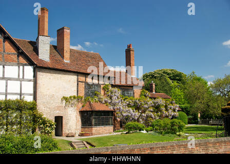 Nash Haus und die Gärten von New Place in Stratford Warwickshire, England, UK Stockfoto