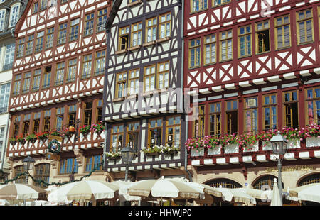 Rahmen in der alten Stadt, Frankfurt Am Main, Hessen, Deutschland Stockfoto