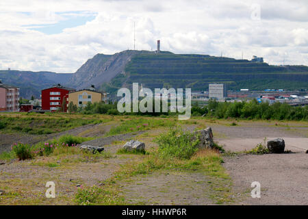 Impressionen: Eisenerzbergwerk, Kiruna, Lappland, Schweden. Stockfoto