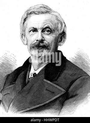 Adolf Friedrich, Graf von Schack, war 2. August 1815 - 14. April 1894, ein deutscher Dichter, Historiker der Literatur und Kunstsammler, Geschichtsbild oder Illustration, 1890, digital verbessert veröffentlicht Stockfoto