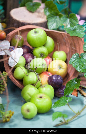 Display zu ernten. Stockfoto