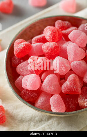 Sweed Red Heart Shaped Candy für Valetine Tag Stockfoto