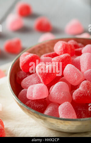 Sweed Red Heart Shaped Candy für Valetine Tag Stockfoto