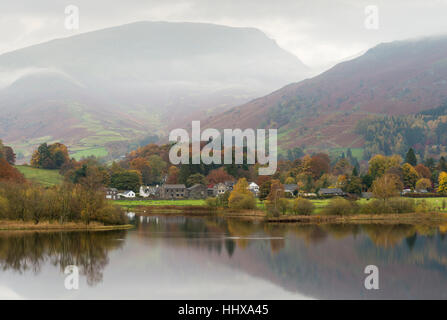 Grasmere See im Herbst im englischen Lake District. Stockfoto