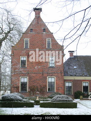 Borg Pioersemborg aus dem 16. Jahrhundert in Den Ham. Die Niederlande Stockfoto