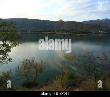 Wandern rund um See Sant Llorenc de Montgai Stockfoto