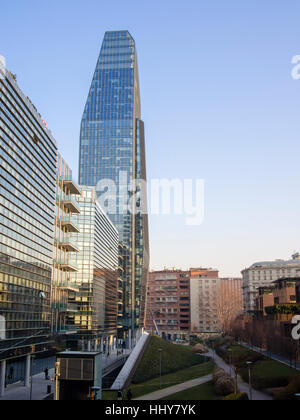 Samsung Gebäude. Requalifizierung der Porta Garibaldi Bereich in Mailand. Stockfoto