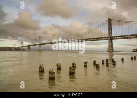 Bay Bridge in San Francisco Stockfoto