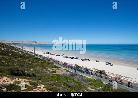 Adelaide, Australien. 21. Januar 2017. Fahrrad Exchange 5. Etappe McLaren Vale Willunga Hill, Santos Tour Down Under, 21. Januar 2017. Bildnachweis: Peter Mundy/Alamy Live-Nachrichten Stockfoto