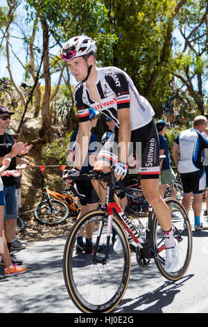 Adelaide, Australien. 21. Januar 2017. Fahrrad Exchange 5. Etappe McLaren Vale Willunga Hill, Santos Tour Down Under, 21. Januar 2017. Bildnachweis: Peter Mundy/Alamy Live-Nachrichten Stockfoto