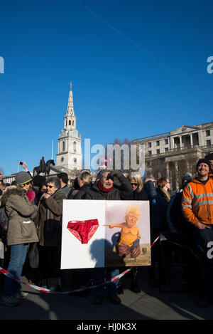 London, UK. 21. Januar 2017. Frauen Marsch auf London, Anti-Trump Protest, London, UK. 21. Januar 2017. Bildnachweis: Bjanka Kadic/Alamy Live-Nachrichten Stockfoto