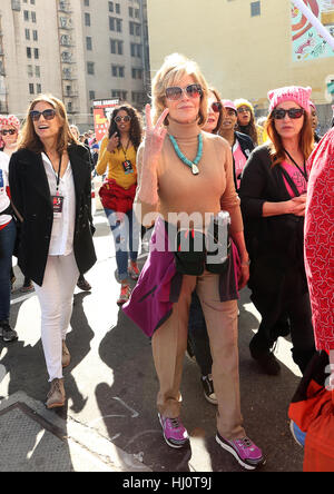 ALos Angeles ca. 21. Januar 2017. Jane Fonda, an Frauen in März Los Angeles in die Innenstadt von Los Angeles In Kalifornien am 21. Januar 2017. Bildnachweis: Faye lernen/Medien Punch/Alamy Live-Nachrichten Stockfoto
