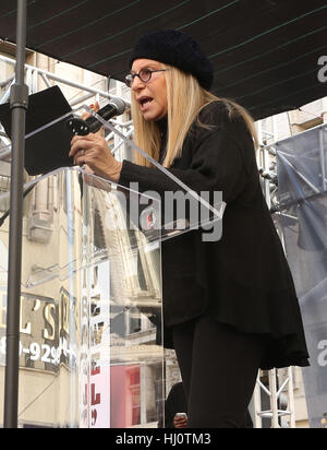 ALos Angeles ca. 21. Januar 2017. Barbra Streisand, an Frauen in März Los Angeles in die Innenstadt von Los Angeles In Kalifornien am 21. Januar 2017. Bildnachweis: Faye lernen/Medien Punch/Alamy Live-Nachrichten Stockfoto