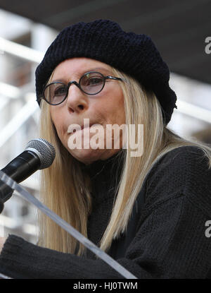 ALos Angeles ca. 21. Januar 2017. Barbra Streisand, an Frauen in März Los Angeles in die Innenstadt von Los Angeles In Kalifornien am 21. Januar 2017. Bildnachweis: Faye lernen/Medien Punch/Alamy Live-Nachrichten Stockfoto
