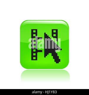 Vektor-Illustration der einzelnen isolierten Film Streaming-Symbol Stockfoto