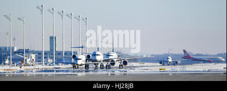 Lufthansa Regional, CityLine, Stadt-Linie, LH, Line Up, Flugzeuge, Flugzeug, Flugzeug, Stockfoto