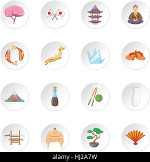 Japan-Symbole-set Stock Vektor