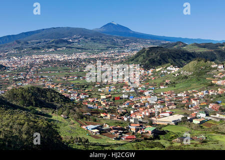 Teide-Nationalpark und San Cristobal De La Laguna, Teneriffa Stockfoto