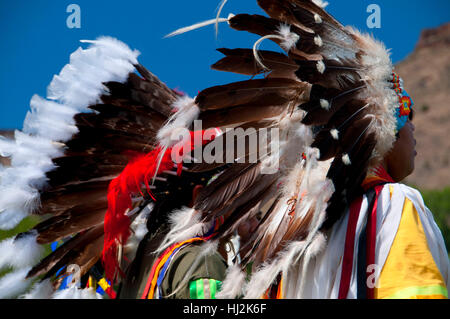 Kriegstanz, Pi-Ume-Sha Vertrag Tagen Warm Springs-Indianer-Reservat, Oregon Stockfoto