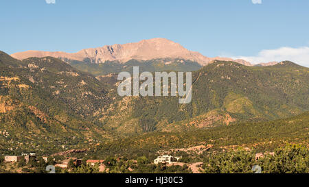 Pikes Peak, in der Nähe von Colorado Springs, Colorado. Stockfoto