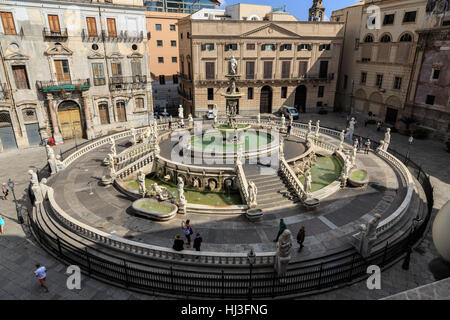 Italien, Sizilien, Palermo, Piazza Pretoria Stockfoto