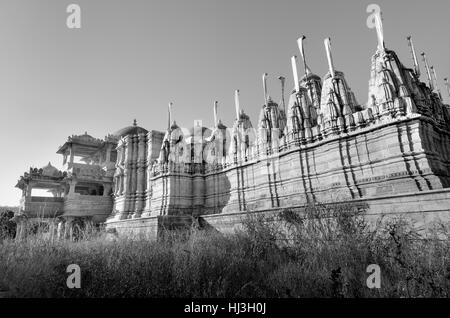 Ranakpur Jain-Tempel in Rajasthan, Indien Stockfoto