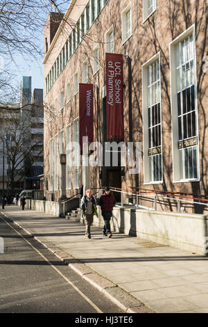 Außenseite des UCL School of Pharmacy auf Brunswick Square, London WC1N Stockfoto