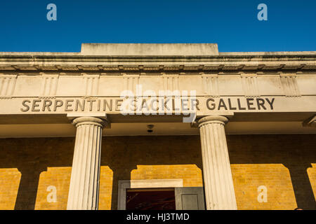 Die Serpentine Gallery in London Hyde Park, UK Stockfoto