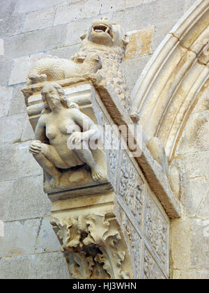Korcula antiken Kunstwerken und handwerkliche Details, Kroatien, Europa, 5 Stockfoto
