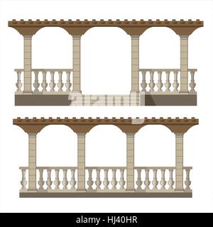 Satz von Vektor-pergola Stock Vektor