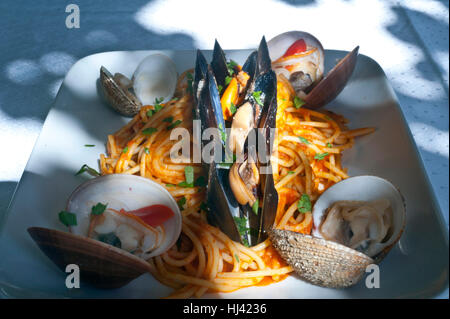 Europa, Griechenland, Athen, Kallithea, Thalasinos, restaurant Stockfoto