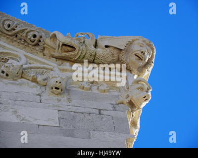 Korcula alten Kunstwerke und handwerkliche Details, Kroatien, Europa, 11 Stockfoto