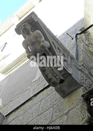 Korcula alten Kunstwerke und handwerkliche Details, Kroatien, Europa, 15 Stockfoto