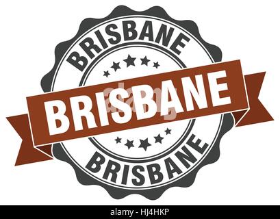 Brisbane Runde Band Dichtung Stock Vektor