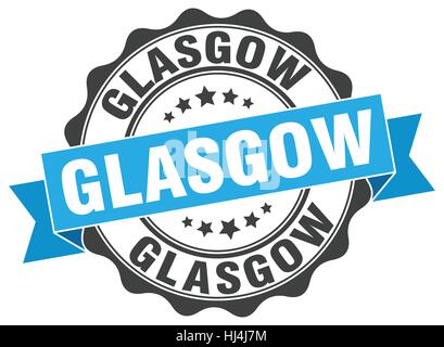 Glasgow Runde Band Dichtung Stock Vektor