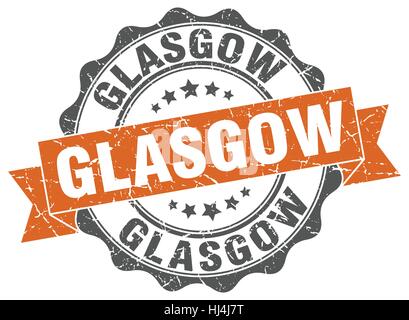 Glasgow Runde Band Dichtung Stock Vektor