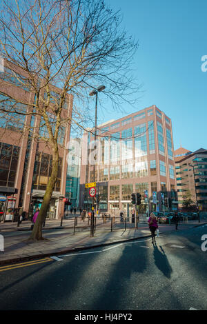 Gebäude in Snow Hill ein, eine kommerzielle Block in die Innenstadt von Birmingham UK Stockfoto