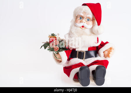 Neue Jahre und Weihnachten Dekoration auf dem Tisch Stockfoto