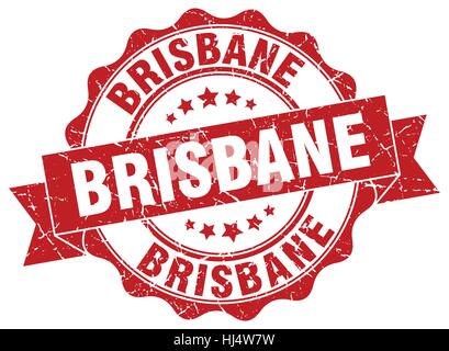 Brisbane Runde Band Dichtung Stock Vektor