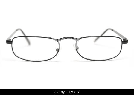 Ein paar elegante Lesebrille isoliert auf einem weißen Hintergrund. Stockfoto