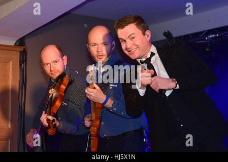 Co. Tyrone, Nordirland, Vereinigtes Königreich. 21. Januar 2017. Irish Country-Sänger Michael Englisch. Bildnachweis: Mark Winter/Alamy Live-Nachrichten Stockfoto