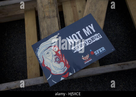 Washington, DC, USA. 21. Januar 2017. Eine unbeaufsichtigte Schild an der Frauen Marsch auf Washington. Bildnachweis: Felsige Arroyo/ZUMA Draht/Alamy Live-Nachrichten Stockfoto