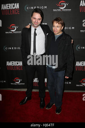 Hollywood, Kalifornien, USA. 25. Januar 2017. Chris Kattan, bei Premiere von BondIts "amerikanischen Gewalt" im Grove, im ägyptischen Theater in Kalifornien am 25. Januar 2017. Bildnachweis: MediaPunch inc/Alamy Live News Stockfoto