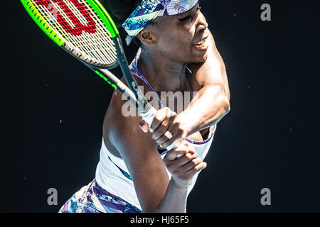 Melbourne, Australien. 26. Januar 2017: Venus Williams aus den USA an der 2017 Australier geöffnet im Melbourne Park in Melbourne, Australien. (Foto: Frank Molter) Bildnachweis: Frank Molter/Alamy Live-Nachrichten Stockfoto