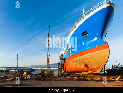Schiff Wartung Hafen von Reykjavik Island Stockfoto