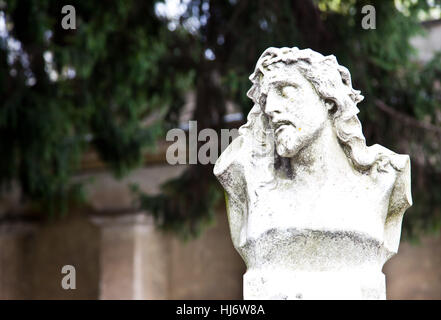 Religion, religiöser, Denkmal, Kunst, Kultur, Tod, Stein, Statue, Himmel, Stockfoto