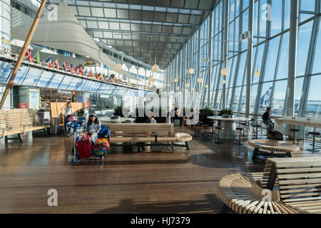 Interieur vom Flughafen Arlanda, Stockholm, Schweden. Stockfoto