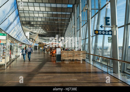 Interieur vom Flughafen Arlanda, Stockholm, Schweden. Stockfoto